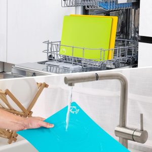 5 Pieces Flexible Plastic Cutting Board Mats