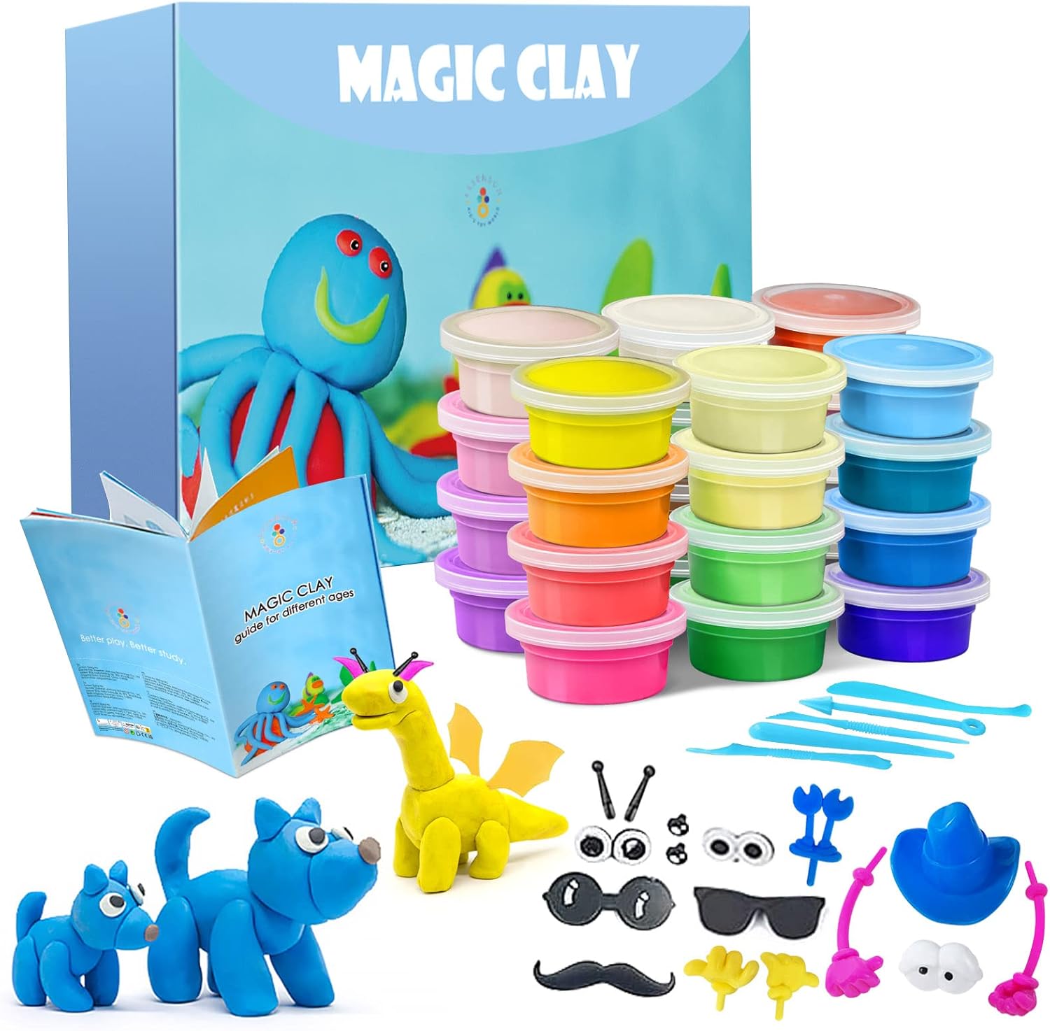 Air Dry Modeling Clay Kit - Image 5