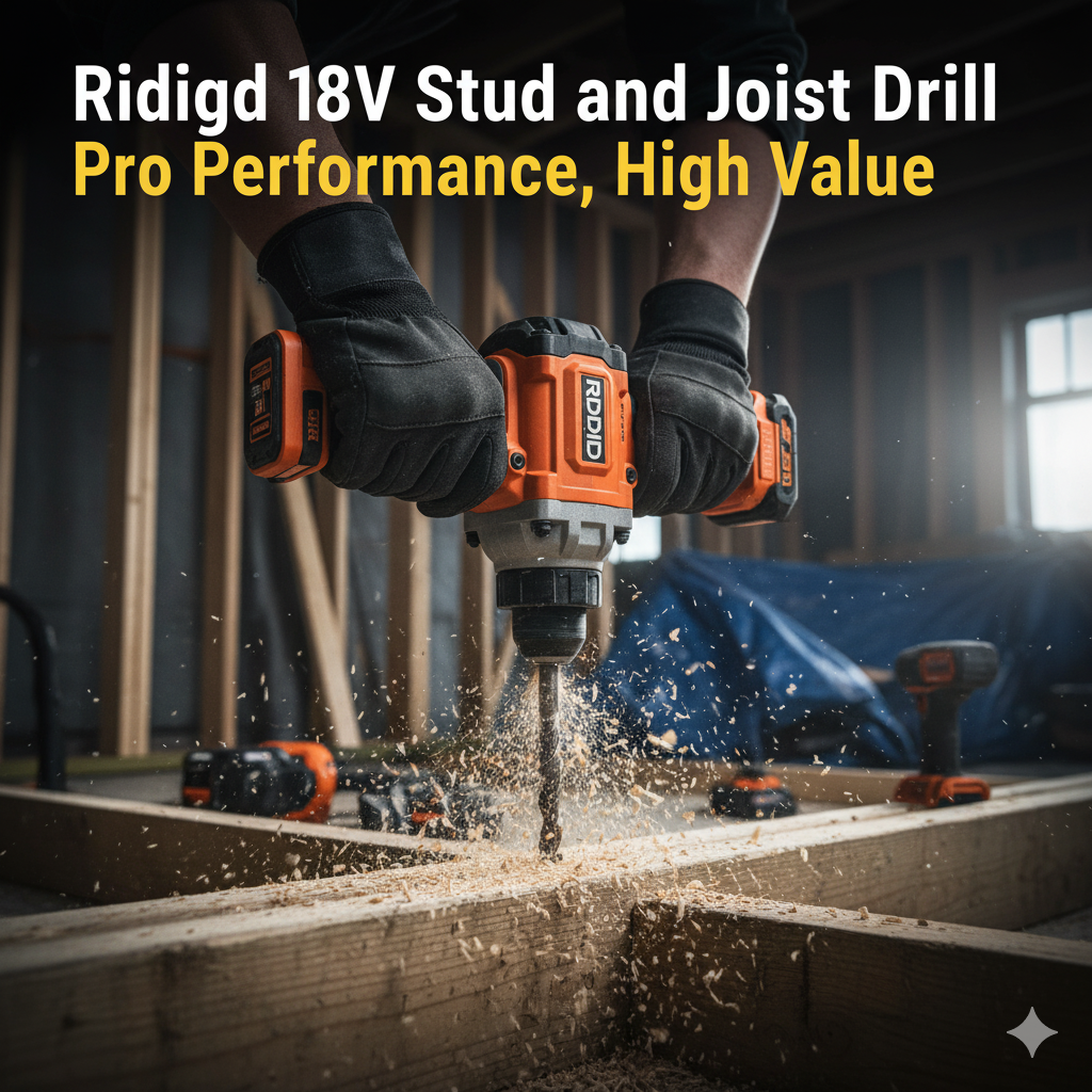 Ridgid 18V Stud and Joist Drill: Pro Performance, High Value